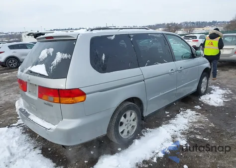2003 Honda Odyssey Ex z USA, uszkodzony, nr VIN 5FNRL18683B154376